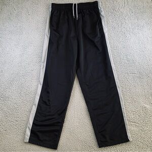 AND1 Active Pants Men's Elastic Waistband‎ Drawstring Sweatpants Black Size L